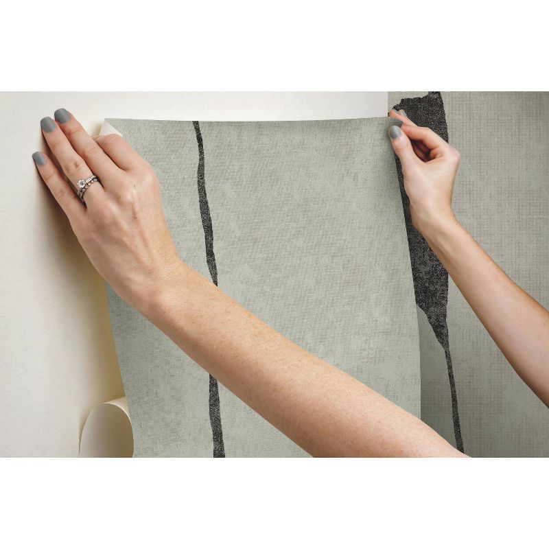 RoomMates Ivory Coast Mural Peel and Stick Wallpaper Taupe, 4 of 8