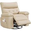 Oversized Extra Wide Manual Recliner Chair CF8007 in Faux PU Leather, 68CM Wide Seat with 1.5X Sponge Filling for Superior Comfort - 2 of 4