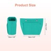 Unique Bargains Portable Makeup Bags and Organizers Encrypted Felt Purse Insert 6.7 x 3.9 x 6.3 Inch - 2 of 4