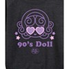 Women's - Polly Pocket - 90S Doll Polly Pocket Lightweight French Terry Wide Neck Long Sleeve Shirt - 2 of 4