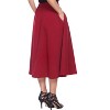 Women's Flared Midi Skirt with pockets - White Mark - 3 of 3