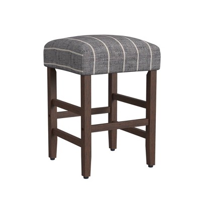 Square Counter Height Barstool Midnight Homepop Upholstered 24 5   GUEST 54bdbc8e B294 4bf1 A18f 4c0a064a4db1