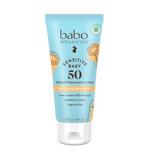 Babo Botanicals Baby Skin Mineral Sunscreen Spf 50, 3 Oz - 1 of 4