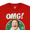 Seven Times Six Elf The Move T-Shirt Men's Buddy OMG Santa! Novelty Holiday-Inspired Tee - 3 of 4