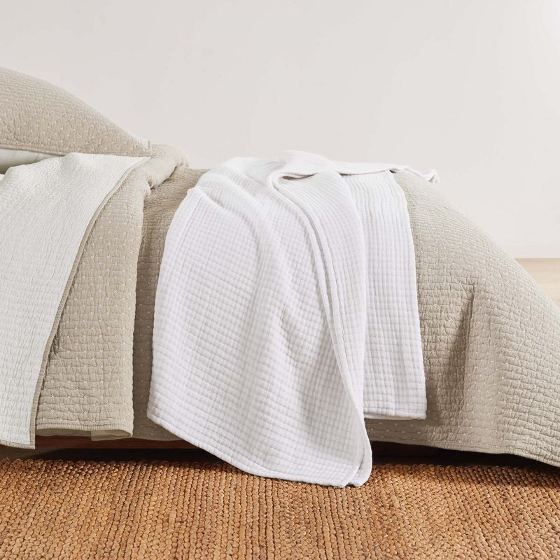 Caden Cotton Gauze Coverlet/Quilt and Pillow Sham Set, 4 of 8