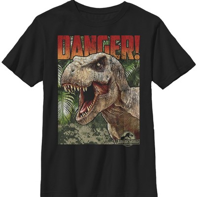 Boy's Jurassic World Tyrannosaurus Rex Danger T-shirt : Target