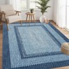 Washable Rugs 5x7 Non-Slip ¨C Boho Vintage Area Rug Low Pile Stain-Resistant Indoor Carpet with Braided Print - 4 of 4