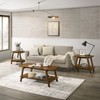 Roundhill Furniture Metz 3-Piece Coffee Table Set, Coffee Table and Two End Tables - 2 of 4