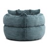 Lazy Bean Bag Sofa with 3 Pillows, Oversized High Back Lounge Chair for Adults & Kids, Corduroy Floor Couch for Gaming, Reading & Bedroom - 2 of 4