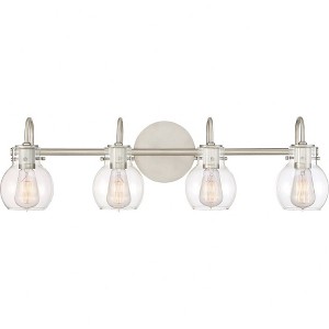 Quoizel Lighting Andrews 4 - Light Vanity in  Antique Nickel - 1 of 4