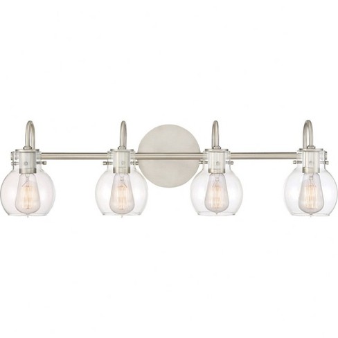 Quoizel Lighting Andrews 4 - Light Vanity In Antique Nickel : Target