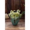 Ceramic Frogs and Snails Vase – 11.5" Tall Whimsical Decorative Accent by Kalalou - 4 of 4