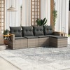 vidaXL Garden Sofa Set Gray - 2 of 4