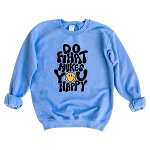 Simply Sage Market Women's Graphic Sweatshirt Do What Makes You Happy - 1 of 2