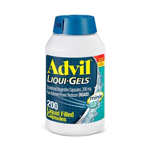 Advil Liqui-Gel Minis Pain Reliever and Fever Reducer Ibuprofen 200mg —  Mountainside Medical Equipment