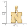 Black Bow Jewelry 10k Yellow Gold Nebraska Cornhuskers NCAA Small Pendant - 2 of 3