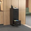 TIRAMISUBEST 3-Drawer Metal File Cabinet - Locking Vertical Storage for A4/Legal/Letter Files, Narrow Design,  Assembly Required - 2 of 4