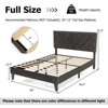 Infans Full Bed Frame Upholstered Platform Bed w/ Tufted Headboard Mattress Foundation - 2 of 4