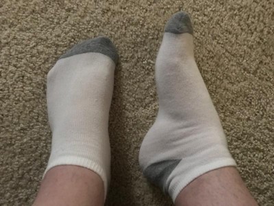 Can anyone help me find this pair of socks? They might be Hanes or No  Nonsense brand, but I couldn't find them anywhere on Google. They're my  favorite pair of socks but