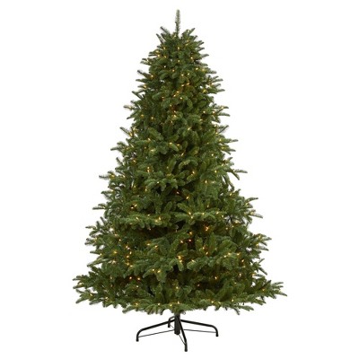 Nearly Natural 7’ South Carolina Spruce Prelit Artificial Christmas Tree