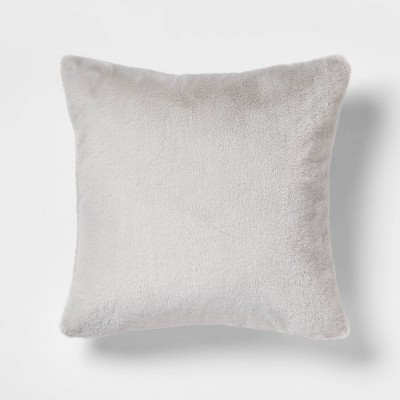 Neutral Faux Fur Throw Pillow - Threshold™