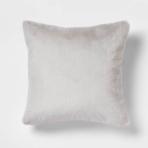 Faux rabbit fur discount pillow