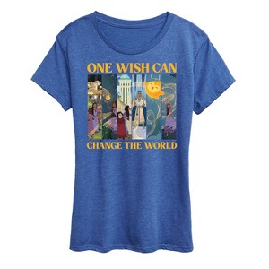 Women's - Disney - One Wish Can Change The World Short Sleeve Graphic T-Shirt - 1 of 4