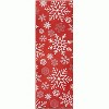 Christmas Door Mat Snowflake Welcome Rug, Washable Non-Slip Bathroom Mat, Festive Indoor Front Door Carpet for Bedroom, Entryway, or Kitchen - 3 of 4