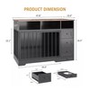 Nasitip 48''Dog Crate Furniture, Indoor Dog Kennel with Hidden Bowl, 3 Drawers, Decorative Pet Crate for Large Dogs - 2 of 4