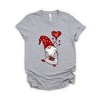 Simply Sage Market Women' Valentine Gnome Heart Short Sleeve Graphic Tee - 2 of 4