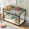 Twin Over Twin Metal Bunk Bed with Ladder for Bedroom - 3 of 4