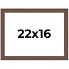 PosterPalooza | 22x16 Wide Barnwood Picture Frame, UV Acrylic, 6 Finishes - Grey, Brown, White, and Black - 2 of 4