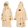 SUN CUBE Fleece Zipper Hooded Towel Robe for Kids, Zip Up Swim Beach Cover Up, Bath Surf Changing Girls Boys 7-10 Years - 2 of 4
