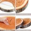 Hub Styler Round Wood Slice Throw Pillow - 4 of 4