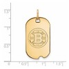 Black Bow Jewelry 14k Yellow Gold Boston Bruins NHL Pendant - 2 of 3