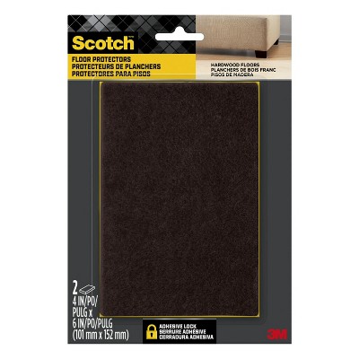 Scotch 1.5 24pk Felt Pads Brown : Target