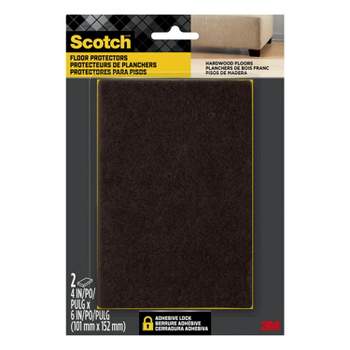 SoftTouch by Waxman Self-Stick Felt Pads - 48 Pack - Black - 1 Inch 48 ct
