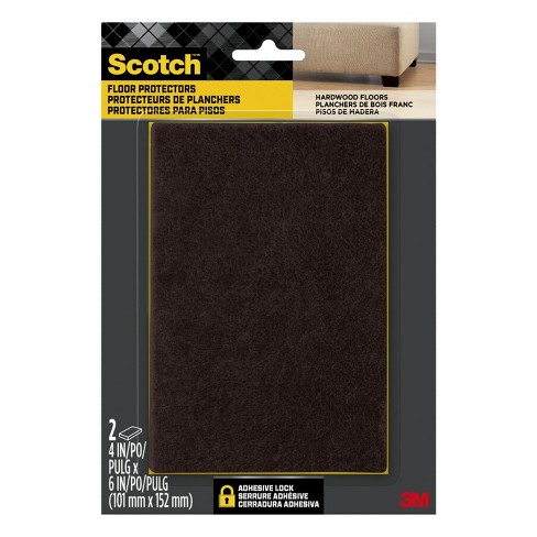 Adhesive Backed Felt 3 Per 1 Ft. SCRATCH FLOOR PROTECTION MATERIAL COLOR:  BLACK