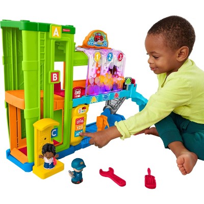 Fisher-Price Little People Toddler Light-Up Learning Garage Playset