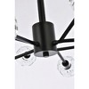 Elegant Lighting Graham 8 - Light Pendant in  Black - 2 of 4