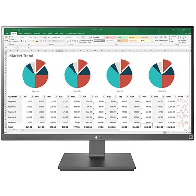 Manufacturer Refurbished LG 27BK67U-B 27" 16:9 4K UHD FreeSync IPS Monitor, Black