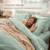 100% Organic Cotton Percale Duvet Cover and Sham Set by Bare Home - 3 of 4