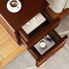 Sapphtopaz Night Stand with Drawers and Handles Wood Nightstand Entryway Table for Bedroom, Living Room - 4 of 4