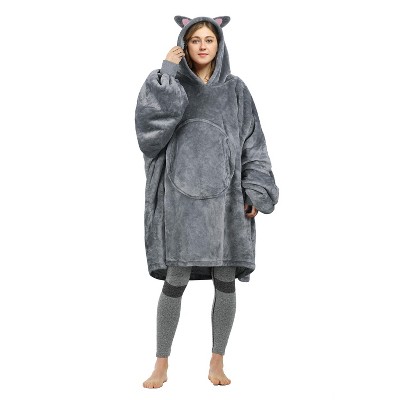 Catalonia Woman Fleece Blanket Hoodie Sweatshirt, Oversized Wearable Blanket for Adults and Teen, Gift for Her, Gift for Him