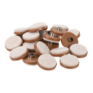 Unique Bargains Round Nail on Felt Pads for Wooden Furniture Chair Tables Leg - 1 of 4