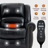 CLIHOME Power Lift Recliner Chair Heat Massage Dual Motor Infinite Position, Genuine Leather, Heavy Duty Motion Mechanism with USB Ports - 4 of 4