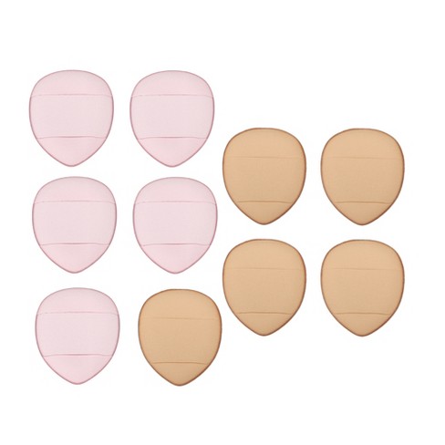 Unique Bargains Soft Triangle Puff Loose Powder Blender Beauty Makeup Tool  Short Plush Pink 6 Pcs