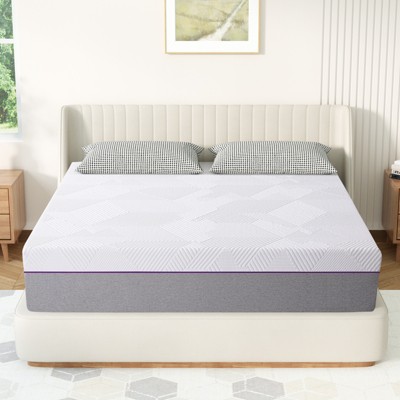 Twolike 12” Gel Memory Foam Mattress, Medium Firm, Pressure Relief, Quiet Sleep, Mattress in a Box.
