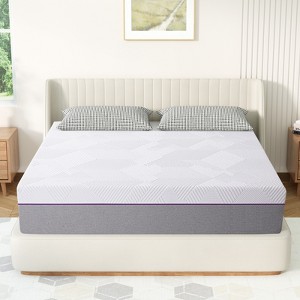 Twolike 12” Gel Memory Foam Mattress, Medium Firm, Pressure Relief, Quiet Sleep, Mattress in a Box. - 1 of 4