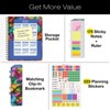 HARDCOVER 2026 Planner, 8.5"x11": 14 Months (Nov 2025-Dec 2026), Daily/Weekly/Monthly,  Bookmark, Pocket Folder w Sticky Notes (Colorful Butterflies) - 2 of 4
